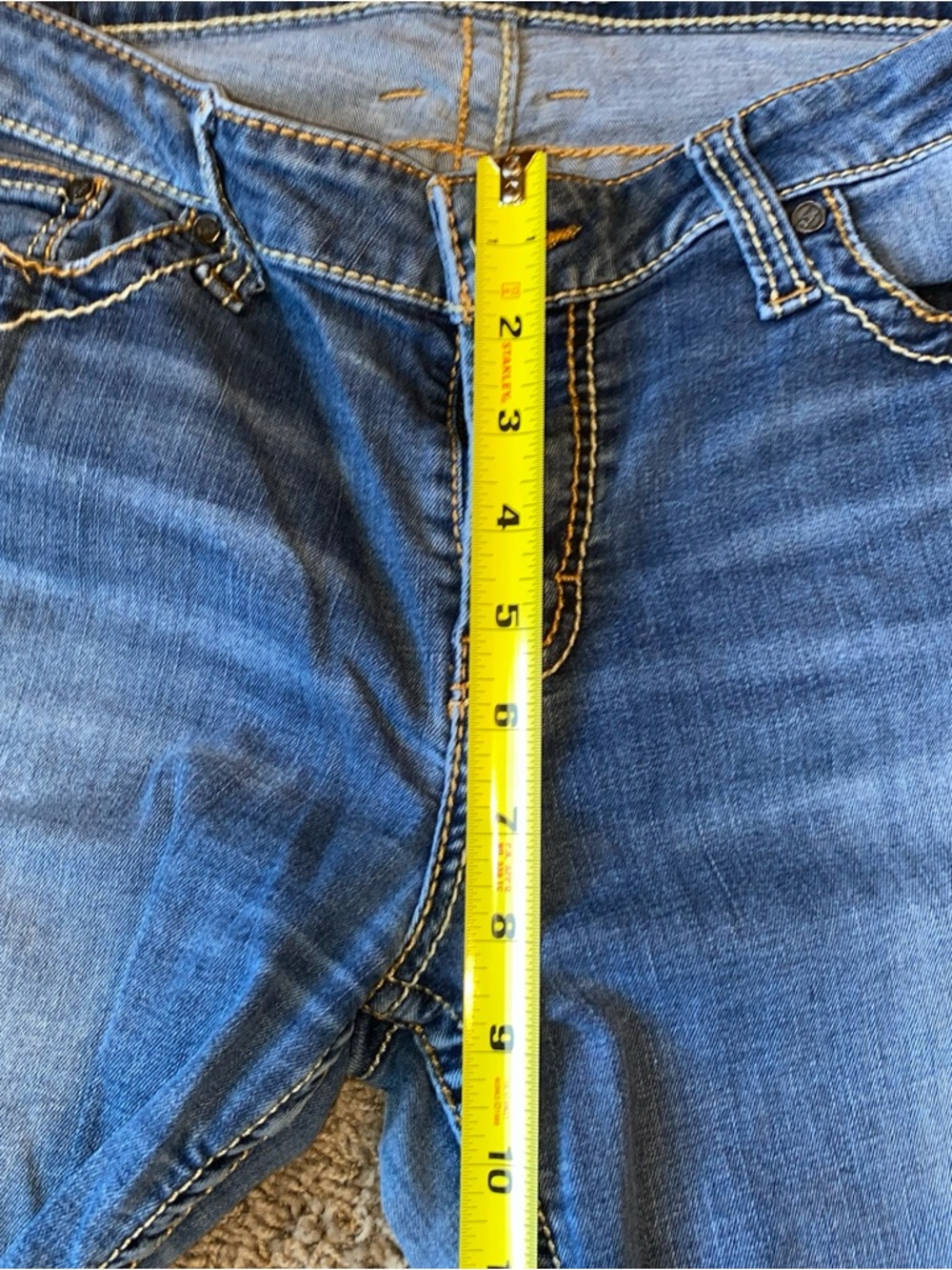 BKE Payton Jeans Women 34 Blue Bootcut Mid Rise Buckle Medium Wash Stretch - Picture 7 of 11